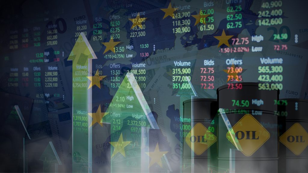 Global oil markets and European economy under pressure with rising energy prices and financial volatility linked to Strait of Hormuz disruption